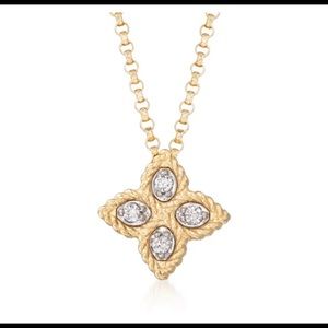 Roberto Coin “Princess” Flower Pendant Necklace